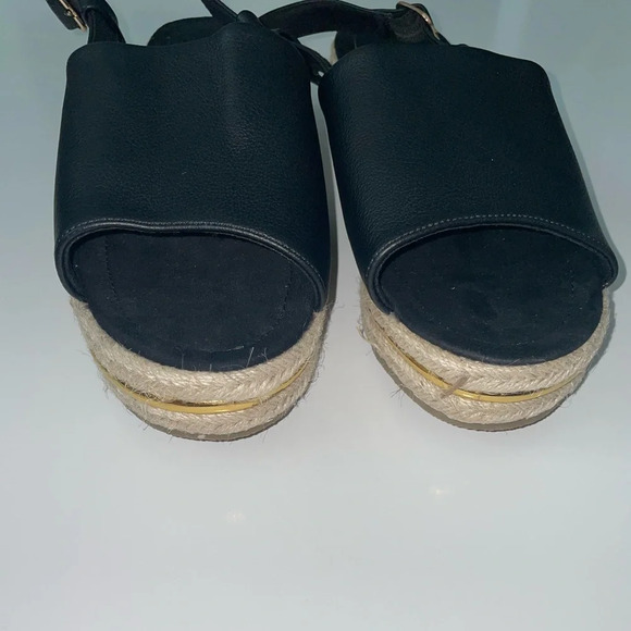 EVANS EXTRA WIDE FIT Slingback Flatform Size 12 - Picture 5 of 10